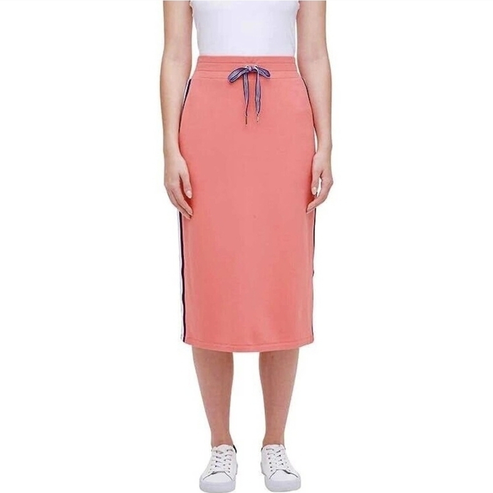 NEW.Tommy Hilfiger Women's Coral Pencil Skirt with Drawstring Size M